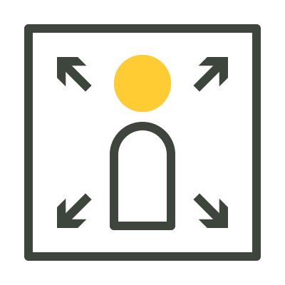 Student rooms with large floor space