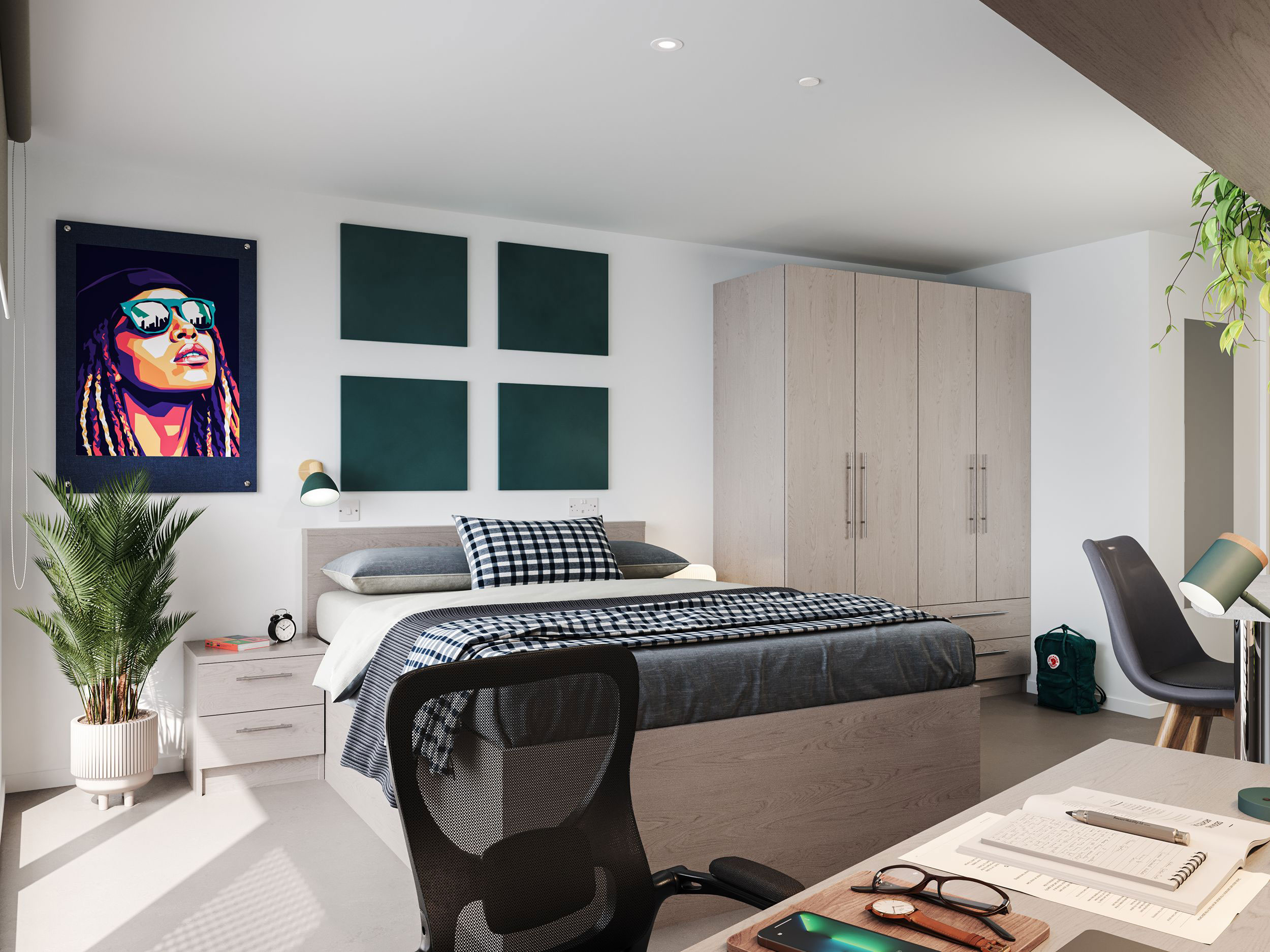 Premium Studio Rooms at Timber Yard with views over Bristol