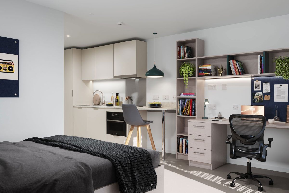 Premium Studio Rooms at Timber Yard with views over Bristol