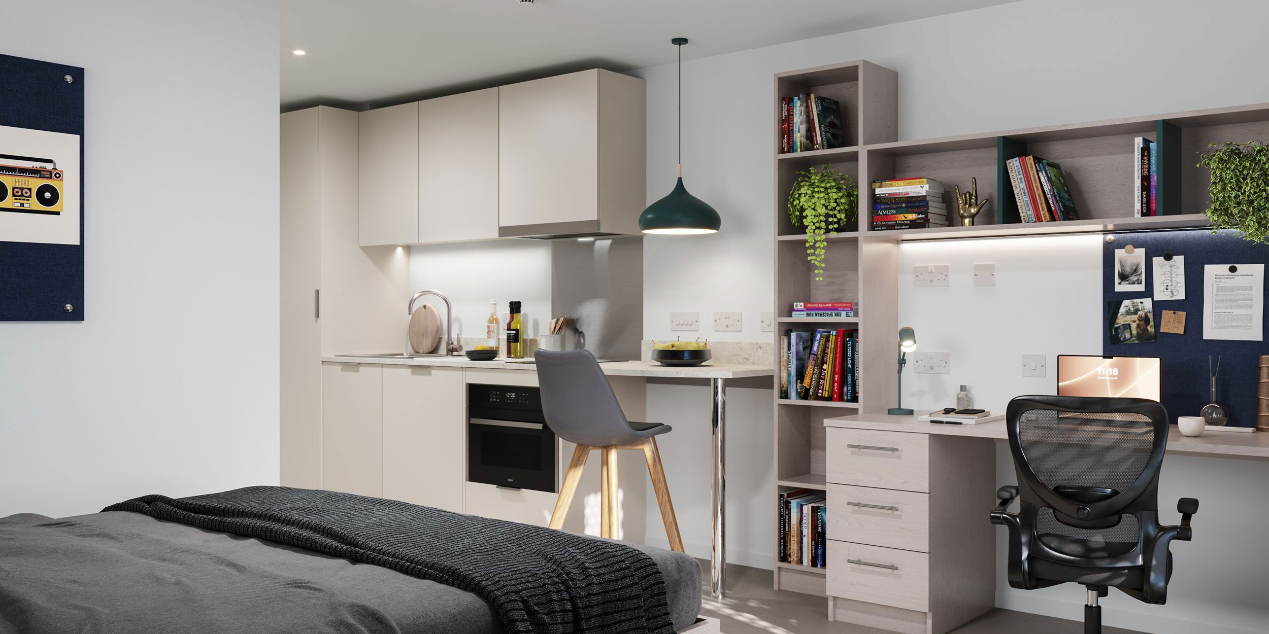 Premium Studio Rooms at Timber Yard with views over Bristol