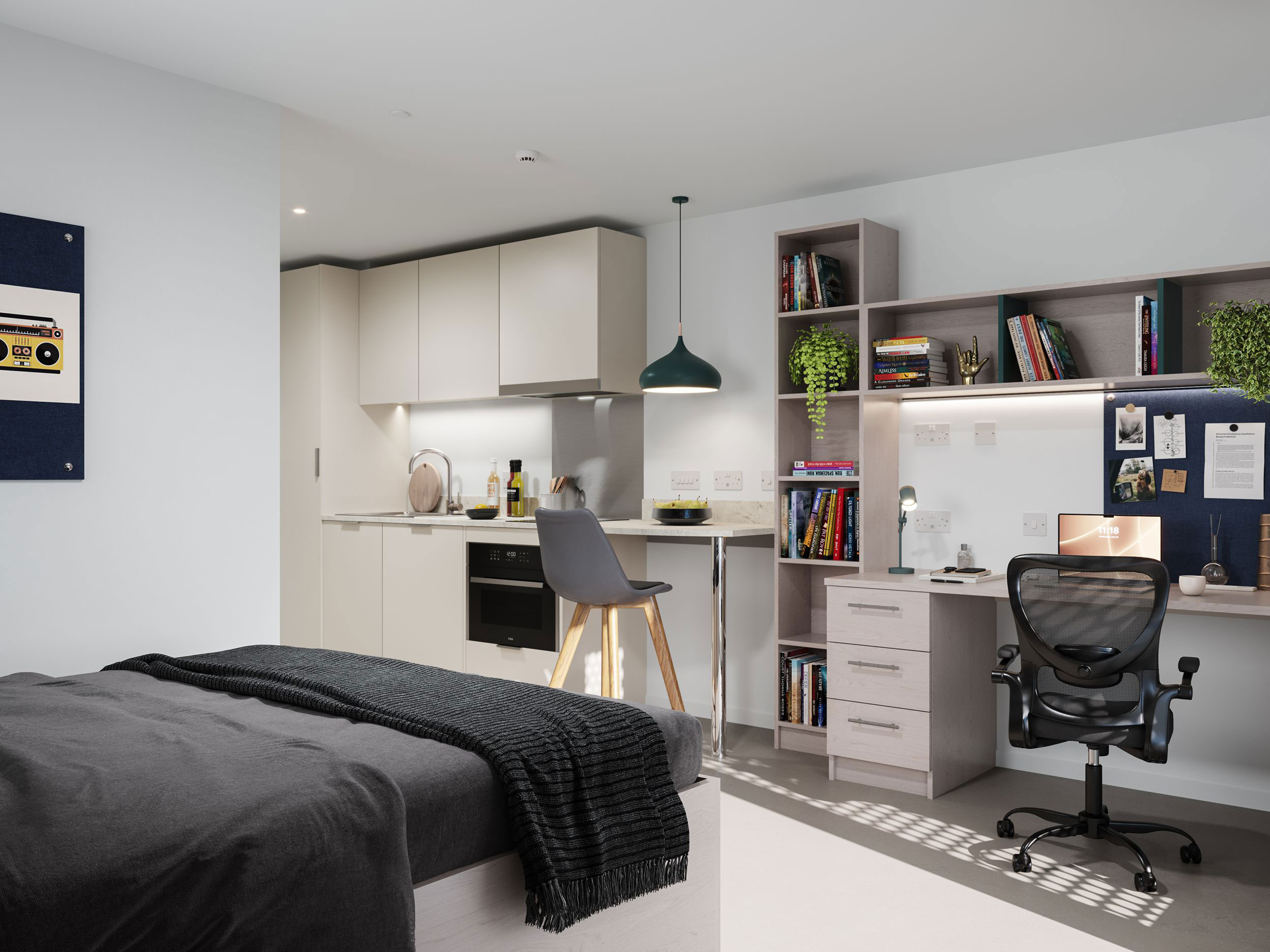 Premium Studio Rooms at Timber Yard with views over Bristol